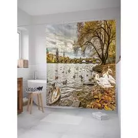 Шторка-занавеска для ванной JOYARTY