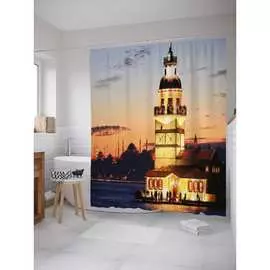 Шторка-занавеска для ванной JOYARTY