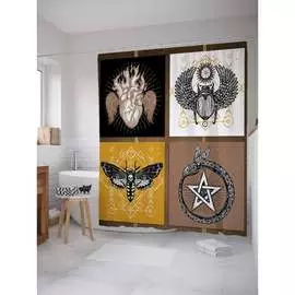 Шторка-занавеска для ванной JOYARTY