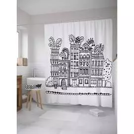 Шторка-занавеска для ванной JOYARTY