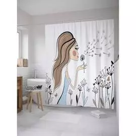 Шторка-занавеска для ванной JOYARTY