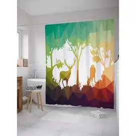 Шторка-занавеска для ванной JOYARTY