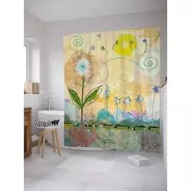 Шторка-занавеска для ванной JOYARTY