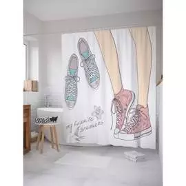 Шторка-занавеска для ванной JOYARTY