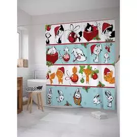 Шторка-занавеска для ванной JOYARTY