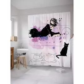 Шторка-занавеска для ванной JOYARTY