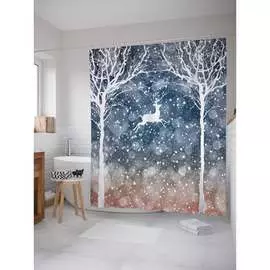 Шторка-занавеска для ванной JOYARTY