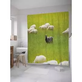 Шторка-занавеска для ванной JOYARTY