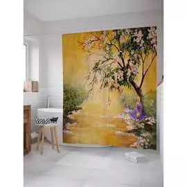 Шторка-занавеска для ванной JOYARTY