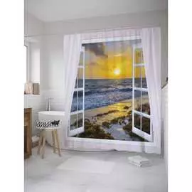 Шторка-занавеска для ванной JOYARTY