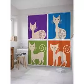 Шторка-занавеска для ванной JOYARTY