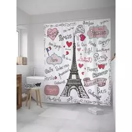 Шторка-занавеска для ванной JOYARTY