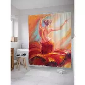 Шторка-занавеска для ванной JOYARTY