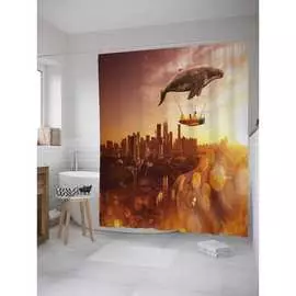 Шторка-занавеска для ванной JOYARTY