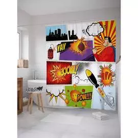 Шторка-занавеска для ванной JOYARTY