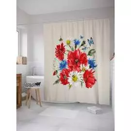 Шторка-занавеска для ванной JOYARTY