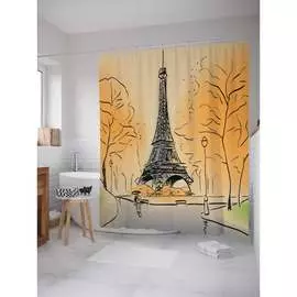 Шторка-занавеска для ванной JOYARTY