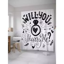 Шторка-занавеска для ванной JOYARTY