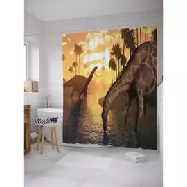 Шторка-занавеска для ванной JOYARTY