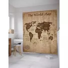 Шторка-занавеска для ванной JOYARTY