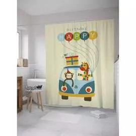 Шторка-занавеска для ванной JOYARTY