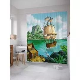 Шторка-занавеска для ванной JOYARTY