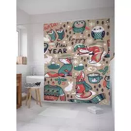 Шторка-занавеска для ванной JOYARTY