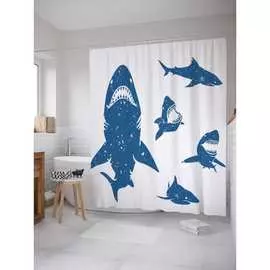 Шторка-занавеска для ванной JOYARTY