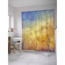 Шторка-занавеска для ванной JOYARTY