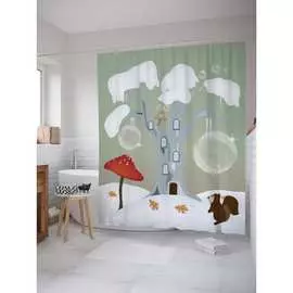 Шторка-занавеска для ванной JOYARTY