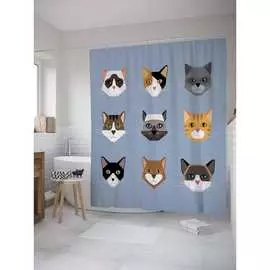 Шторка-занавеска для ванной JOYARTY