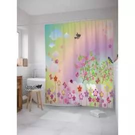 Шторка-занавеска для ванной JOYARTY