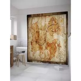 Шторка-занавеска для ванной JOYARTY