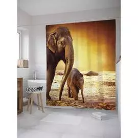 Шторка-занавеска для ванной JOYARTY