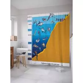 Шторка-занавеска для ванной JOYARTY