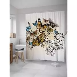 Шторка-занавеска для ванной JOYARTY