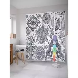 Шторка-занавеска для ванной JOYARTY