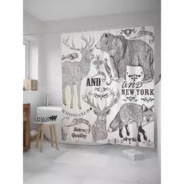 Шторка-занавеска для ванной JOYARTY