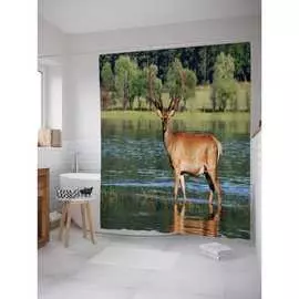 Шторка-занавеска для ванной JOYARTY