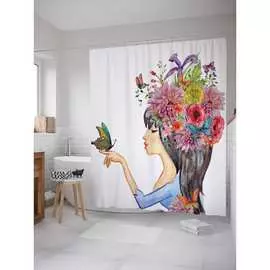 Шторка-занавеска для ванной JOYARTY