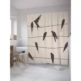 Шторка-занавеска для ванной JOYARTY