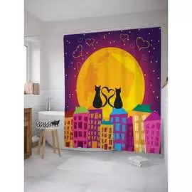 Шторка-занавеска для ванной JOYARTY