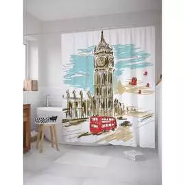 Шторка-занавеска для ванной JOYARTY