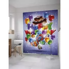 Шторка-занавеска для ванной JOYARTY