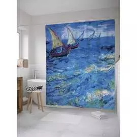 Шторка-занавеска для ванной JOYARTY