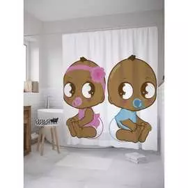 Шторка-занавеска для ванной JOYARTY