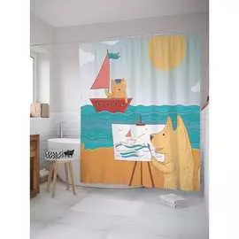 Шторка-занавеска для ванной JOYARTY