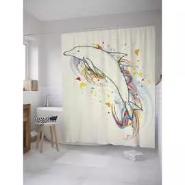 Шторка-занавеска для ванной JOYARTY