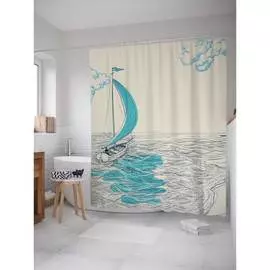 Шторка-занавеска для ванной JOYARTY