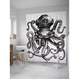 Шторка-занавеска для ванной JOYARTY